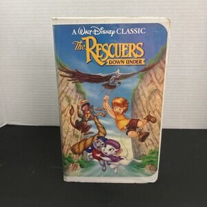 The Rescuers Down Under (VHS, 1991) Black Diamond‎ Collection. Rare VHS